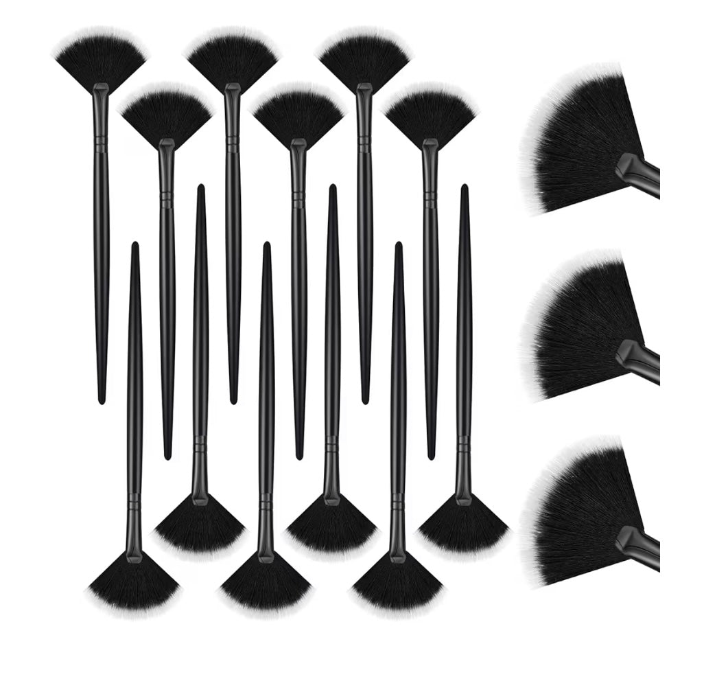 Glow Fan Brushes (12-Piece Set)