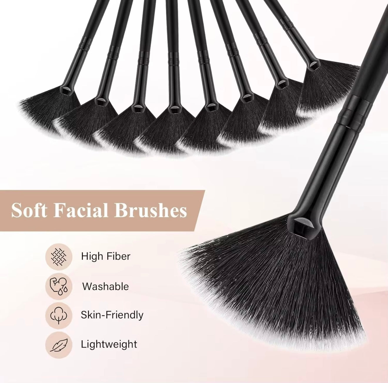 Glow Fan Brushes (12-Piece Set)