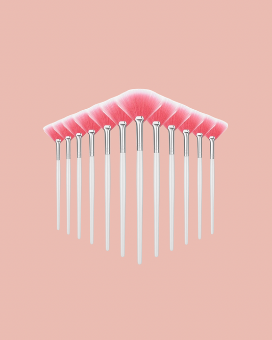 Glow Fan Brushes (12-Piece Set)